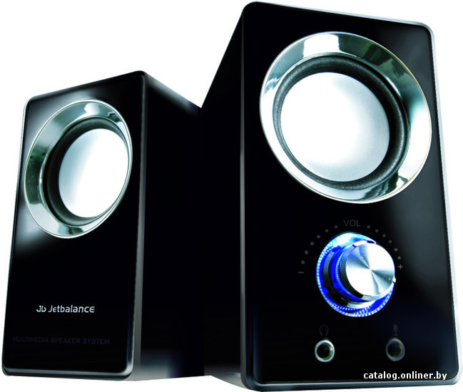 колонки jetbalance jb-116 black (2x3w) питание от usb.