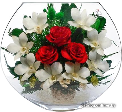 Цветы, букеты Natural Flower Products Композиция из белых орхидей и красных роз LTT-05
Цветы, букеты Natural Flower Products Композиция из белых орхидей и красных роз LTT-05