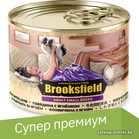 Консервированный корм для собак Brooksfield Adult All Breeds говядина/ягненок/коричневый рис 200 г
Консервированный корм для собак Brooksfield Adult All Breeds говядина/ягненок/коричневый рис 200 г