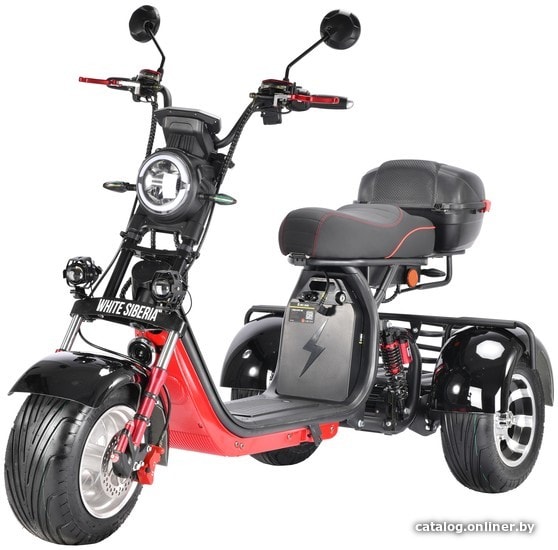 Электроскутер White Siberia CityCoco WS-Pro Trike 3000W 21Ah (с черными брызговиками)
Электроскутер White Siberia CityCoco WS-Pro Trike 3000W 21Ah (с черными брызговиками)
