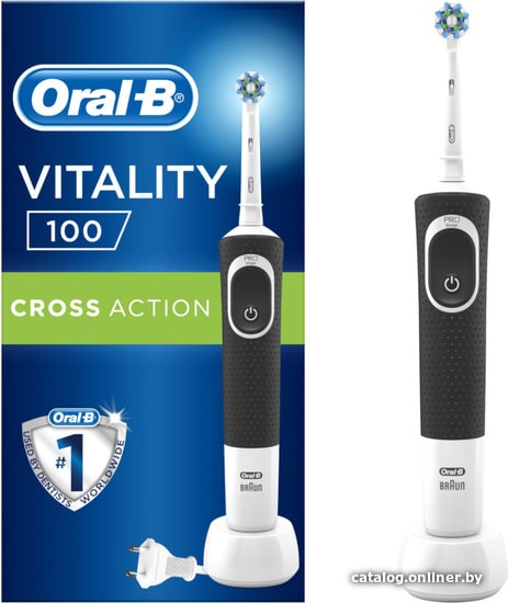 Электрическая зубная щетка Oral-B Vitality 100 Cross Action D100.413.3 4210201200734 (черный)
Электрическая зубная щетка Oral-B Vitality 100 Cross Action D100.413.3 4210201200734 (черный)