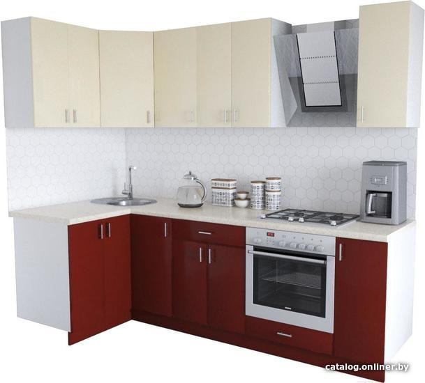 Готовая кухня Хоум Лайн Кристалл Люкс 1200х2500 угловой (бургундский глянец/ванильный)
Готовая кухня Хоум Лайн Кристалл Люкс 1200х2500 угловой (бургундский глянец/ванильный)