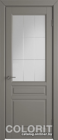 Межкомнатная дверь Юркас Colorit К2 ДО 60x200 (темно-серая эмаль, мат. с фрез. решетка)
Межкомнатная дверь Юркас Colorit К2 ДО 60x200 (темно-серая эмаль, мат. с фрез. решетка)