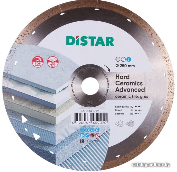 Отрезной диск алмазный Distar 1A1R 250x1.5x10x25.4 Hard ceramics Advanсed 11120349019
Отрезной диск алмазный Distar 1A1R 250x1.5x10x25.4 Hard ceramics Advanсed 11120349019