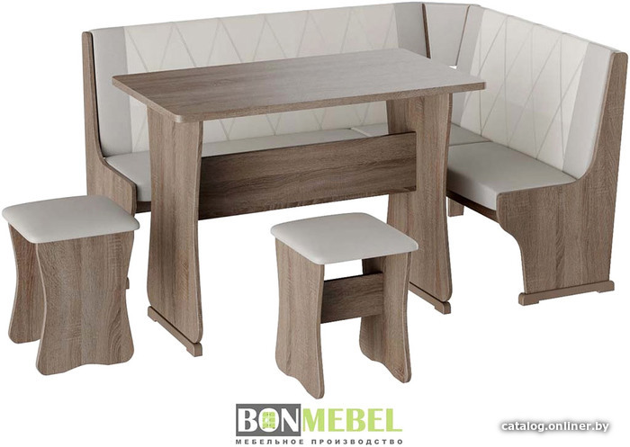 Обеденная группа Bon Mebel Гамма тип 2 (дуб сонома трюфель/кожзам серый/кожзам белый)
Обеденная группа Bon Mebel Гамма тип 2 (дуб сонома трюфель/кожзам серый/кожзам белый)