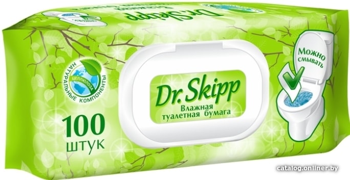 Влажная туалетная бумага Dr.Skipp С экстрактом ромашки и молочной кислотой (100 шт)
Влажная туалетная бумага Dr.Skipp С экстрактом ромашки и молочной кислотой (100 шт)