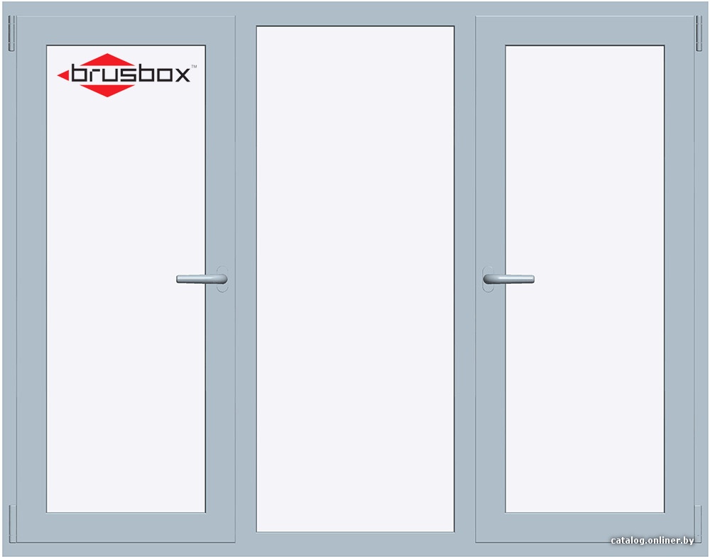 

Окно ПВХ Brusbox 70-6 2080x1430 П/О+Г+П/О СП2Э