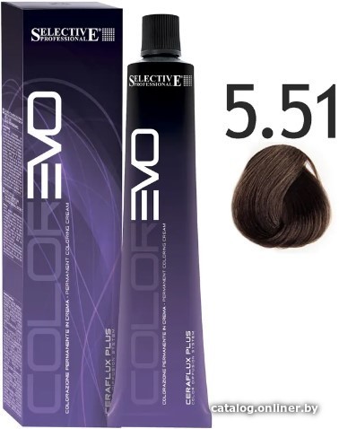 Крем-краска Selective Professional Colorevo 5.51 84551 (100 мл, светло-каштановый венге)
Крем-краска Selective Professional Colorevo 5.51 84551 (100 мл, светло-каштановый венге)