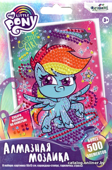 Набор для создания поделок/игрушек Origami Game Алмазные узоры My Little Pony. Рейнбоу Дэш 06406
Набор для создания поделок/игрушек Origami Game Алмазные узоры My Little Pony. Рейнбоу Дэш 06406