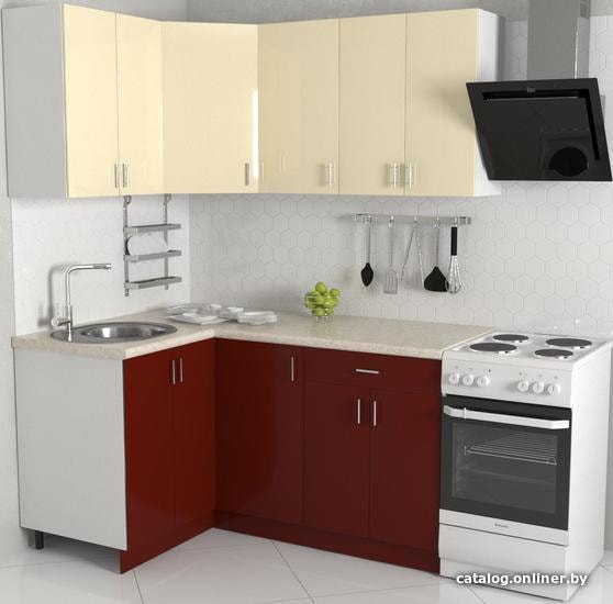 Готовая кухня Хоум Лайн Кристалл 1200х1200 угловой (бургундский глянец/ванильный глянец)
Готовая кухня Хоум Лайн Кристалл 1200х1200 угловой (бургундский глянец/ванильный глянец)