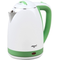 Электрический чайник Atlanta ATH-2437 (белый/зеленый)