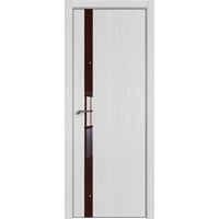 Межкомнатная дверь ProfilDoors 6ZN 70x200 (монблан/стекло коричневый лак)