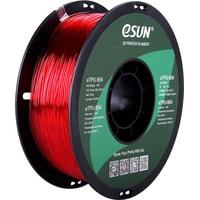Пластик eSUN eTPU-95A 1.75 мм 1000 г (красный полупрозрачный)