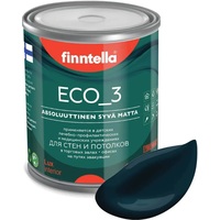 Краска Finntella Eco 3 Wash and Clean Ukonilma F-08-1-1-LG208 0.9 л (темно-зелен)