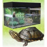 Террариум Lucky Reptile Стартовый комплект для водных черепах / SK80TU-B (черный) в Витебске