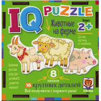 Развивающая игрушка Айрис-Пресс IQ деревянный. Животные на ферме 2+ 9785811282418