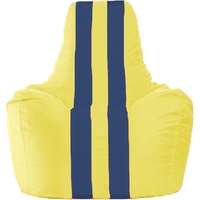 Кресло-мешок Flagman Спортинг С1.1-451 (желтый/темно-синий)
