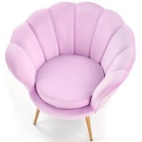 Интерьерное кресло Halmar Amorino (фиолетовый/золотой)