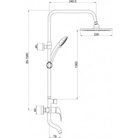 Душевая система  Gross Aqua Basic GA9005SMD01