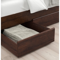 Кровать Ikea Сонгесанд 200x160 (два ящика, коричневый, Лурой) 692.411.20