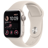 Умные часы Apple Watch SE 2 40 мм (алюминиевый корпус, звездный свет/звездный свет, спортивные силиконовые ремешки S/M + M/L)