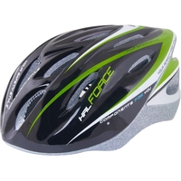 Cпортивный шлем Force Hal L/XL (черный/зеленый)