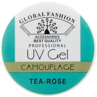 Гель Global Fashion Tea Rose для наращивания (розовый) 15 г