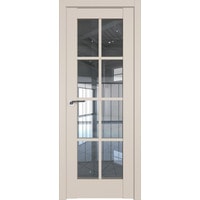 Межкомнатная дверь ProfilDoors 101U L 90x200 (санд/стекло прозрачное)