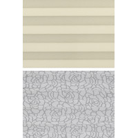 Плиссе Delfa Basic Blo СПШ-37502/1102 Basic Transparent (73x160, кремовый/белый)