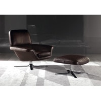 Интерьерное кресло Minotti Blake-Soft (коричневый/хром) в Бресте