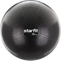 Гимнастический мяч Starfit Pro GB-107 75 см антивзрыв (черный)