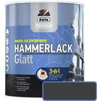Эмаль Dufa Hammerlack на ржавчину гладкая RAL7024 (750 мл, графитово-серый)
