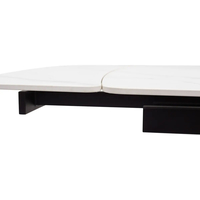 Кухонный стол M-City Rivoli 140 Matt 614M04287 (White Marble Solid Ceramic/Black)
