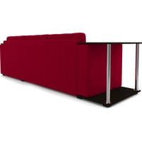 Угловой диван Мебель-АРС Атланта угловой (микровелюр, красный)