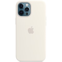 Чехол для телефона Apple MagSafe Silicone Case для iPhone 12 Pro Max (белый)
