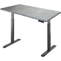 Стол для работы стоя ErgoSmart Electric Desk 1360x800x36 мм (бетон Чикаго светло-серый/черный)