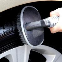 Щетка USBTOP Щетка для мойки колес, чистки шин автомобиля, арок, моторного отсека с жестким ворсом (серый)