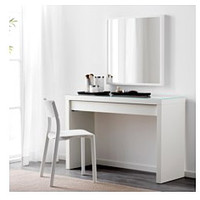 Туалетный столик Ikea Мальм (белый) [102.036.10]