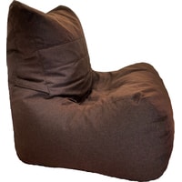 Кресло-мешок LoftyHome Чилаут XL (рогожка, коричневый)