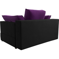Интерьерное кресло Mebelico Пекин 116031 (микровельвет, черный/фиолетовый)