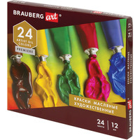 Масляные краски BRAUBERG 191457 (24 цветов)