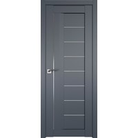 Межкомнатная дверь ProfilDoors 17U L 70x200 (антрацит, триплекс белый)