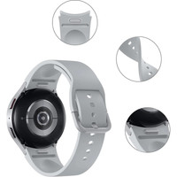 Ремешок Rumi Sport силиконовый для Samsung Galaxy Watch4/5/6 (20 мм, черный)