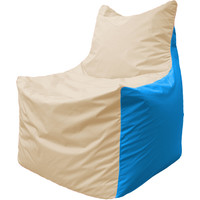 Кресло-мешок Flagman Фокс Ф2.1-149 (бежевый/голубой)