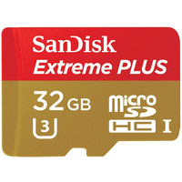 Карта памяти SanDisk Extreme+ microSDHC Class 10 + адаптер 32GB [SDSQXSG-032G-GN6MA]
