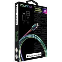 Кабель QUMO USB Type-A - Lightning 24252 (1 м, радужный)