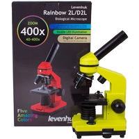 Детский микроскоп Levenhuk Rainbow 2L (лайм) 69038