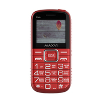 Кнопочный телефон Maxvi B5ds (красный)