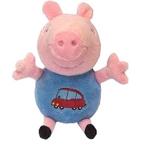 Классическая игрушка Peppa Pig Джордж с машинкой