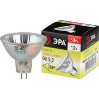Галогенная лампа ЭРА GU5.3-MR16-50W-12V-CL Б0051798